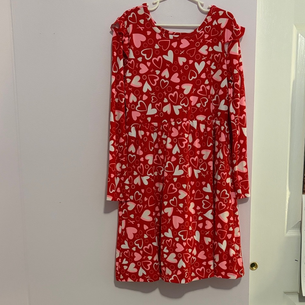 Falls Creek Red and White Heart Kids Dress